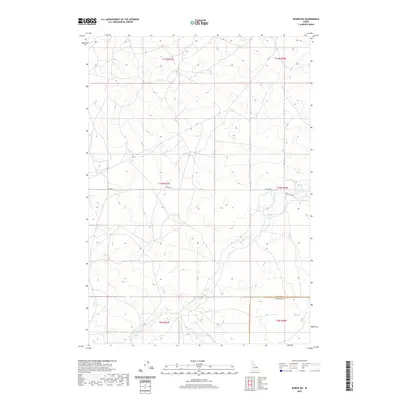 2020 Map of Dubois NE, 2020 Print