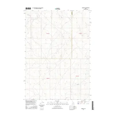 2017 Map of Dubois SE, 2017 Print