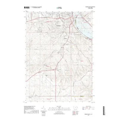 2018 Map of Dubuque South, 2018 Print
