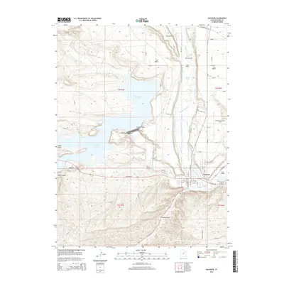 2014 Map of Duchesne, 2014 Print