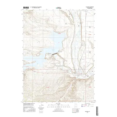 2017 Map of Duchesne, 2017 Print