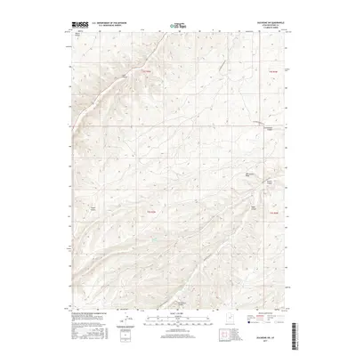 2017 Map of Duchesne SW, 2017 Print