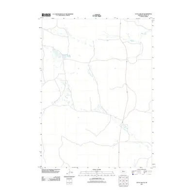 2011 Map of Duck Lake NE, 2011 Print
