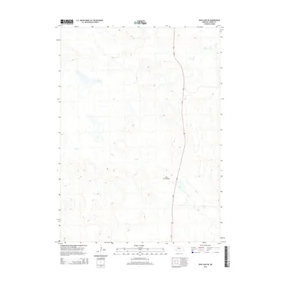 2014 Map of Duck Lake NE, 2014 Print