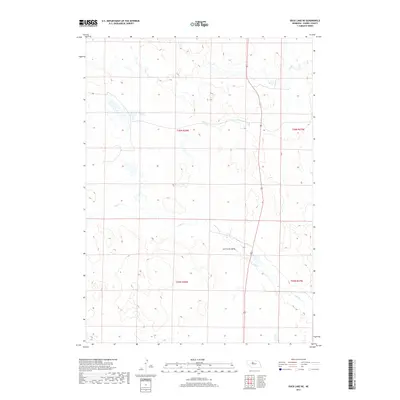 2017 Map of Duck Lake NE, 2017 Print