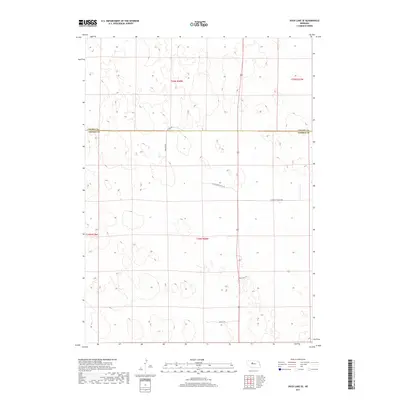 2017 Map of Duck Lake SE, 2017 Print