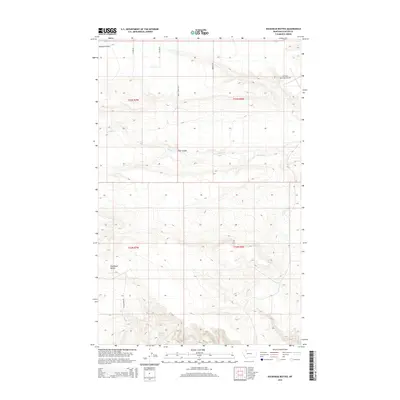 2014 Map of Duckhead Buttes, 2014 Print