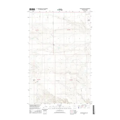 2017 Map of Duckhead Buttes, 2017 Print