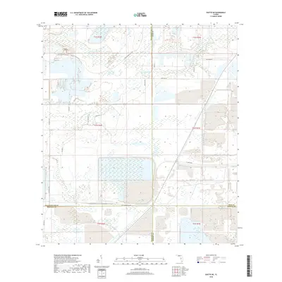 2018 Map of Duette NE, 2018 Print