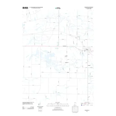 2013 Map of Dugger, 2013 Print