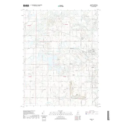 2019 Map of Dugger, 2019 Print