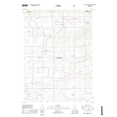 2018 Map of Dugout Creek North, 2018 Print