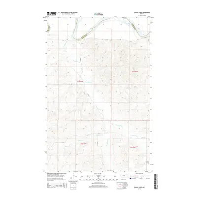 2014 Map of Dugout Creek, 2014 Print