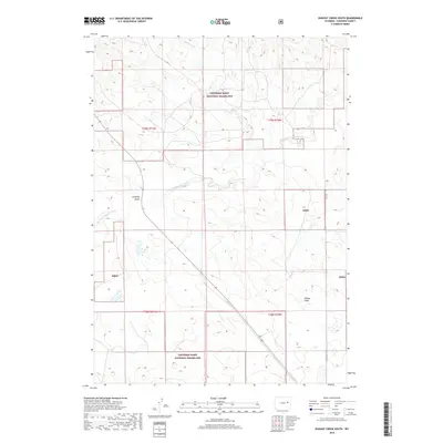 2018 Map of Dugout Creek South, 2018 Print