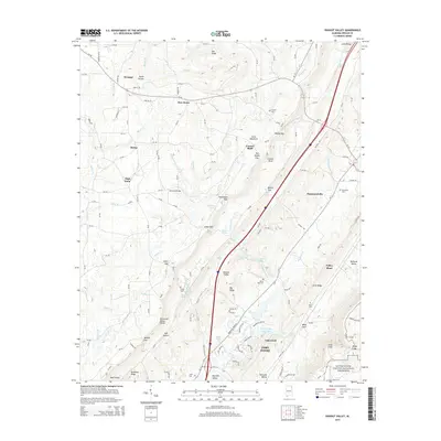 2014 Map of Dugout Valley, 2014 Print