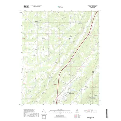 2018 Map of Dugout Valley, 2018 Print