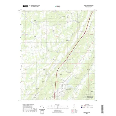 2020 Map of Dugout Valley, 2020 Print