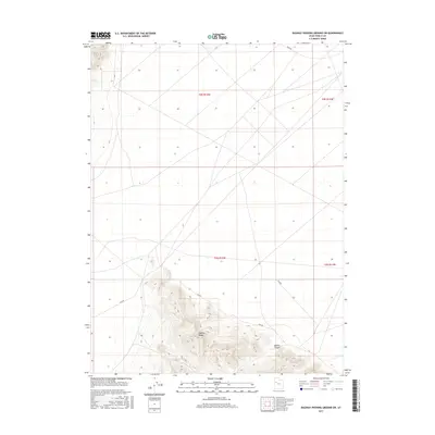 2017 Map of Dugway Proving Ground SW, 2017 Print