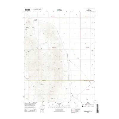 2014 Map of Dugway Range NE, 2014 Print