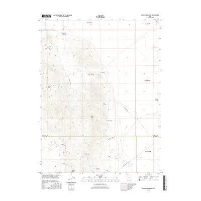2017 Map of Dugway Range NE, 2017 Print