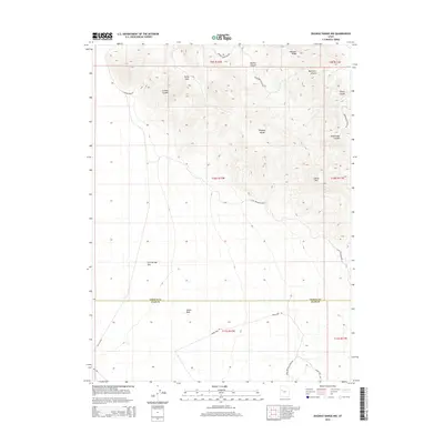 2014 Map of Dugway Range NW, 2014 Print