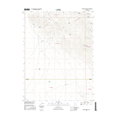 2017 Map of Dugway Range NW, 2017 Print