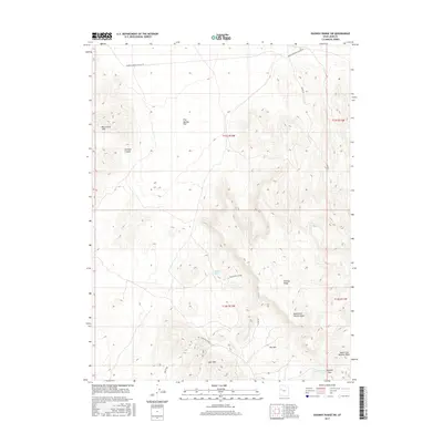 2017 Map of Dugway Range SW, 2017 Print