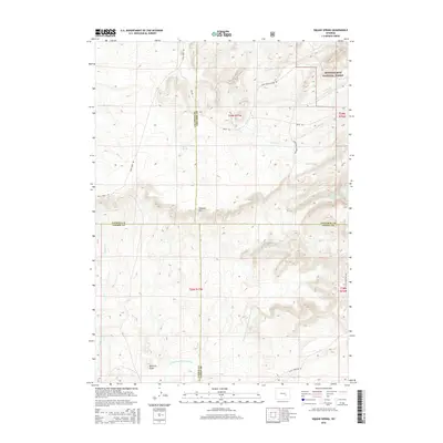 2015 Map of Dugway Rim, 2015 Print