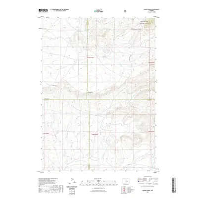 2021 Map of Dugway Rim, 2021 Print
