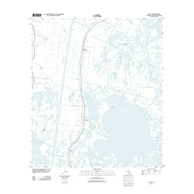 2012 Map of Dulac, 2012 Print
