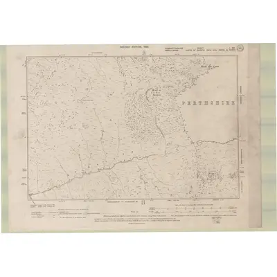 1896 Map of Dumbartonshire Sheet I.SE, 1899 Print