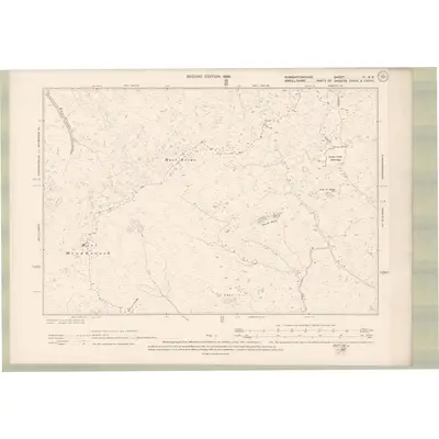 1896 Map of Dumbartonshire Sheet III.NE, 1899 Print