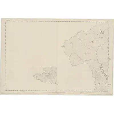 1860 Map of Dumbartonshire, Sheet III (with inset V), 1864 Print