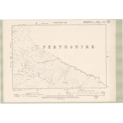 1896 Map of Dumbartonshire Sheet IV.NE, 1899 Print