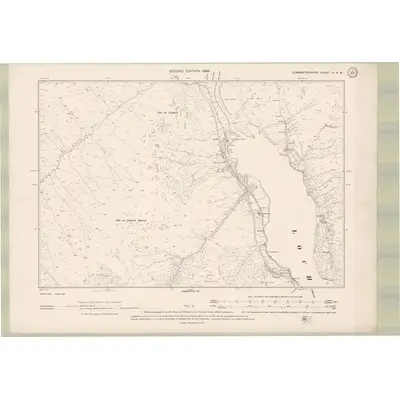 1896 Map of Dumbartonshire Sheet IV.NW, 1899 Print