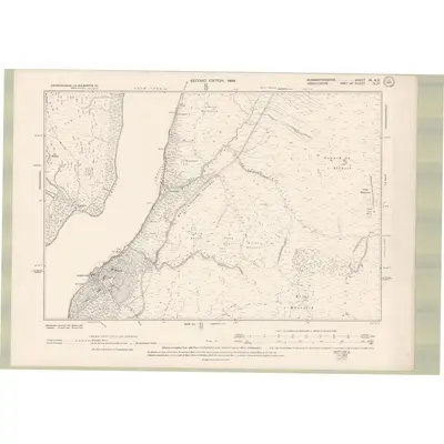 1896 Map of Dumbartonshire Sheet IX.NE, 1899 Print