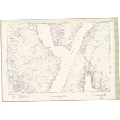 1914 Map of Dumbartonshire Sheet nIX, 1924 Print