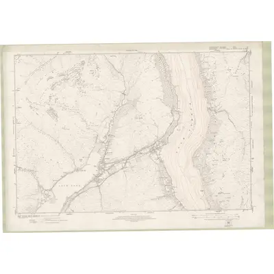 1914 Map of Dumbartonshire Sheet nV, 1924 Print