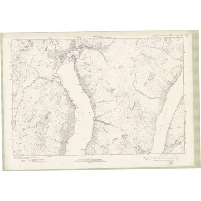 1914 Map of Dumbartonshire Sheet nVI, 1924 Print