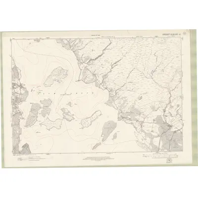 1914 Map of Dumbartonshire Sheet nXI, 1923 Print