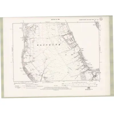 1914 Map of Dumbartonshire Sheet nXII.SE, 1923 Print