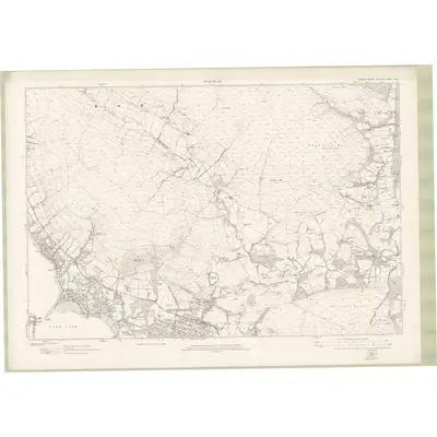1914 Map of Dumbartonshire Sheet nXIII, 1923 Print