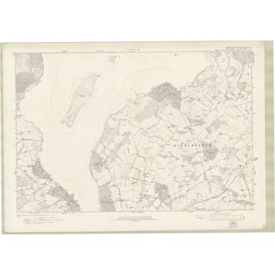 1914 Map of Dumbartonshire Sheet nXIV, 1923 Print