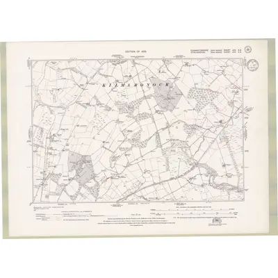 1914 Map of Dumbartonshire Sheet nXIV.SE, 1933 Print