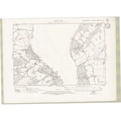 1914 Map of Dumbartonshire Sheet nXIV.SW, 1933 Print