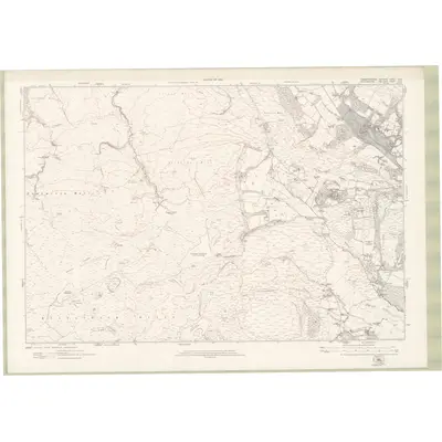 1914 Map of Dumbartonshire Sheet nXIX, 1922 Print