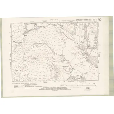 1914 Map of Dumbartonshire Sheet nXIX.SE, 1922 Print