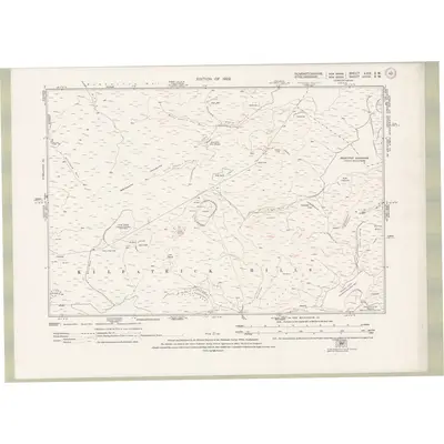 1914 Map of Dumbartonshire Sheet nXIX.SW, 1922 Print