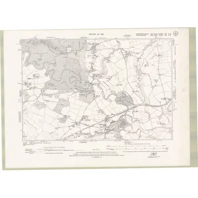 1914 Map of Dumbartonshire Sheet nXV.NW, 1922 Print