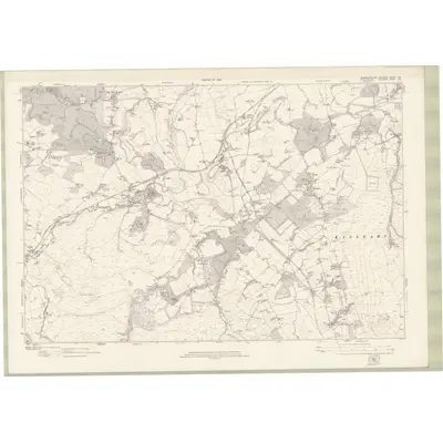 1914 Map of Dumbartonshire Sheet nXV, 1923 Print